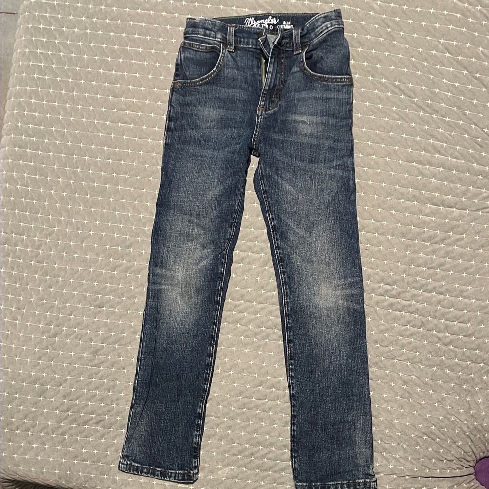 Wrangler Dark Blue Straight Jeans
